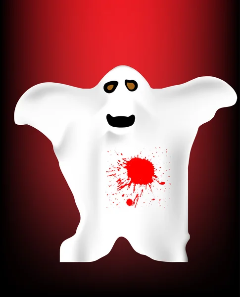 Espeluznante fantasma — Vector de stock