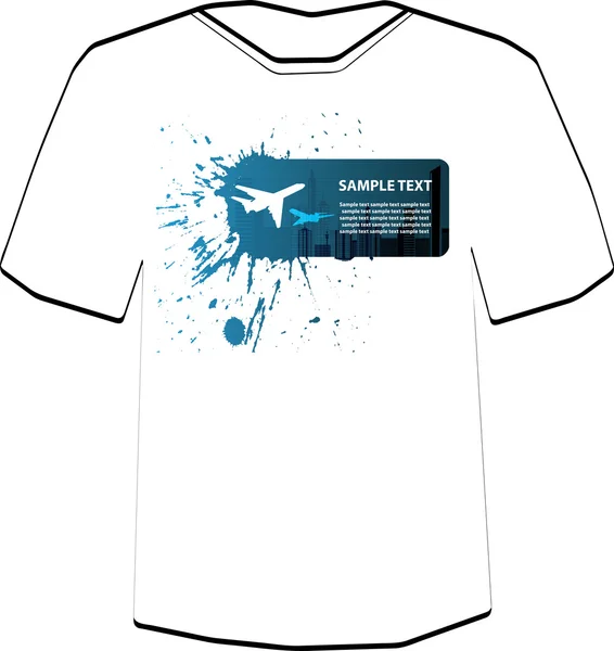 Ram med travel design. t-shirt formgivningsmall. — Stock vektor