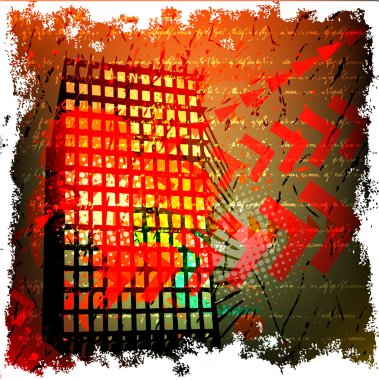 Şehir grunge arka plan