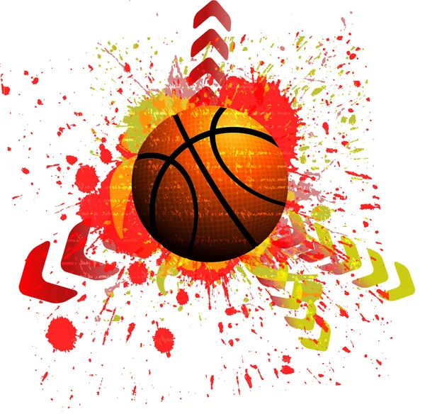 Fondo vectorial del deporte de baloncesto — Vector de stock
