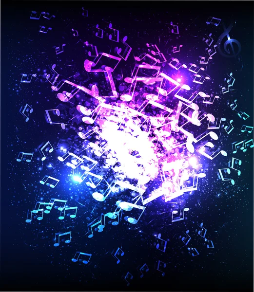 Lumières fond musical — Image vectorielle