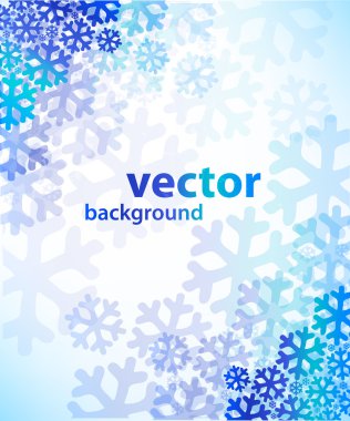 Kar taneleriyle kış arkaplanı