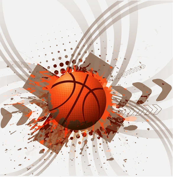 Banner de diseño deportivo de baloncesto — Vector de stock