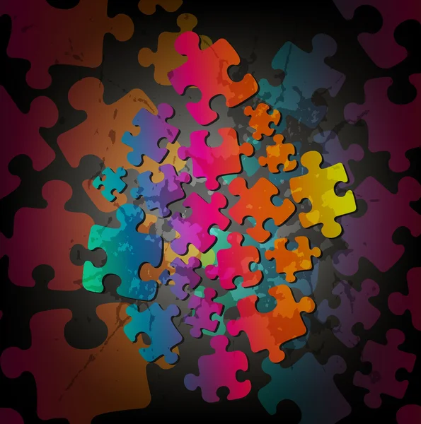 Résumé fond de puzzle — Image vectorielle