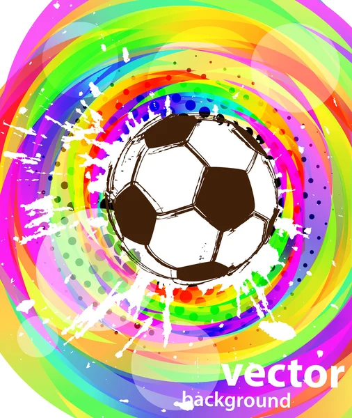 Fondo abstracto arte fútbol — Archivo Imágenes Vectoriales