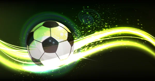 Banner de fútbol — Vector de stock