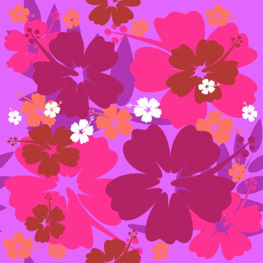 Hibiscus çiçek sorunsuz arka plan