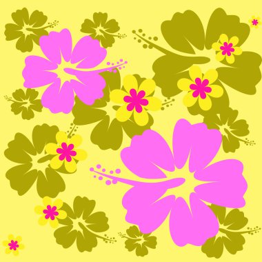 Hibiscus çiçek sorunsuz arka plan