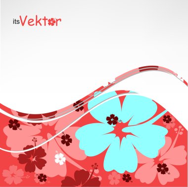 hibiscus çiçek ile arka plan