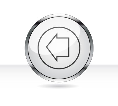 gri vector ok düğmesini