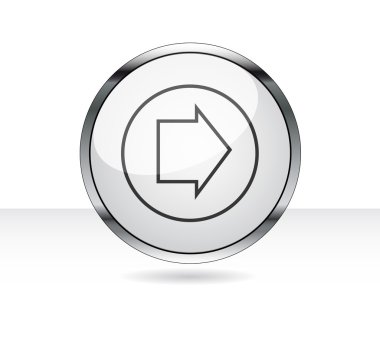 gri vector ok düğmesini