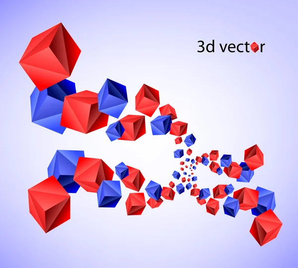 Fondo abstracto 3D — Vector de stock