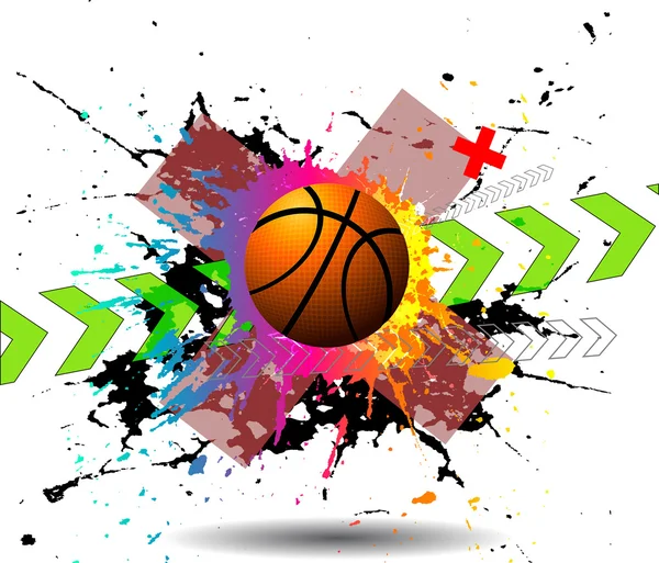 Elementos de diseño basketball — Vector de stock