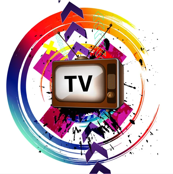Retro TV background — Stock Vector
