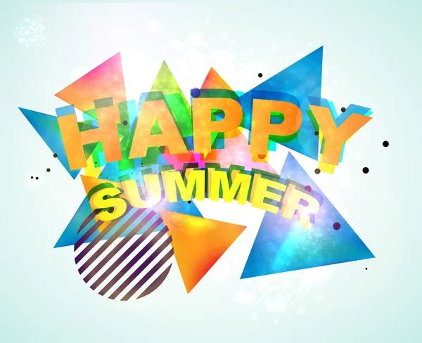 Funky Happy Summer — Stock Vector