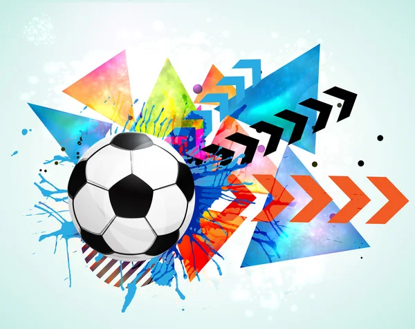 サッカーのベクトルの背景 — ストックベクタ
