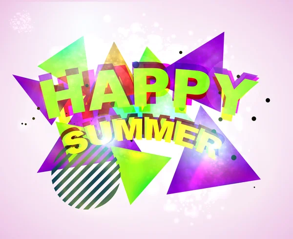 Funky Happy Summer — Stock Vector