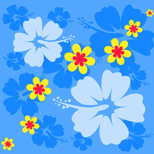 Ομοιογενές φόντο λουλούδι ιβίσκου — Διανυσματικό Αρχείο