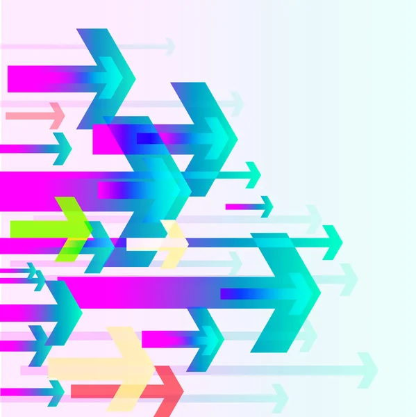 Abstract gekleurde achtergrond met pijlen — Stockvector