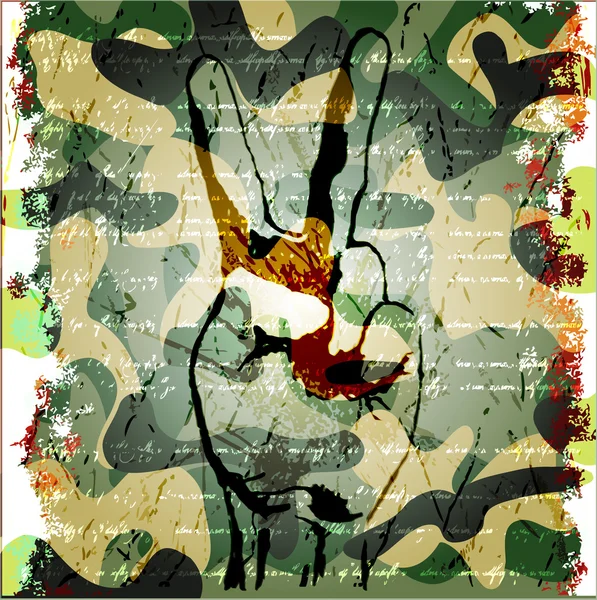 Bras arrière-plan grunge — Image vectorielle