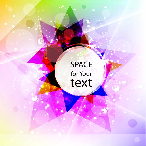 Colorful star banner — Stockvector