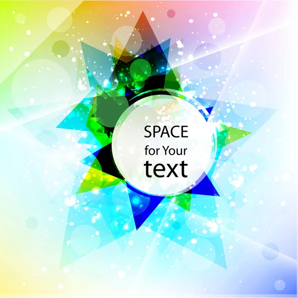 Colorful star banner — Stock Vector