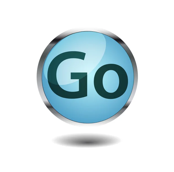 Go button — Stock Vector