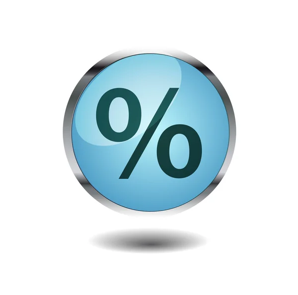 Botão de percentagem —  Vetores de Stock