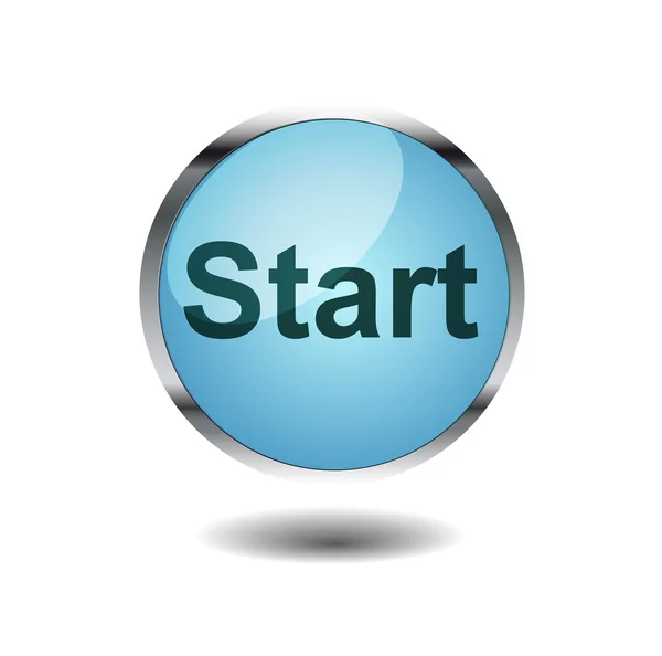 Start button — Stock Vector