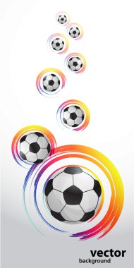vektör futbol başlık sayfası