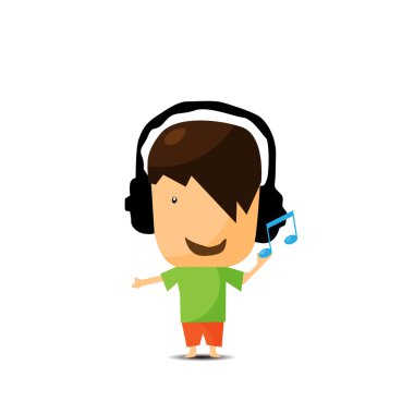 oung çocuk müzik dinleme