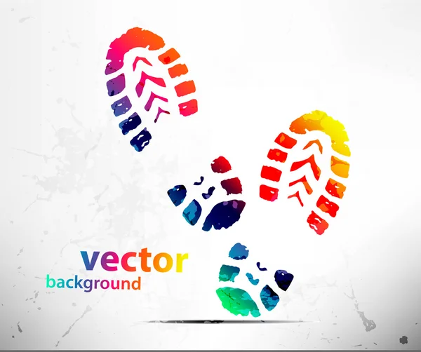 Cipő nyomatok — Stock Vector
