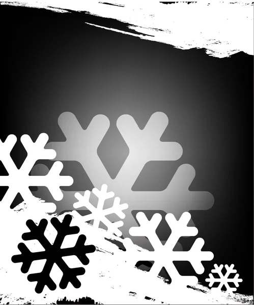 Kerstmis achtergrond met sneeuw — Stockvector