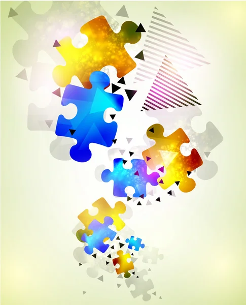 Résumé fond de puzzle — Image vectorielle