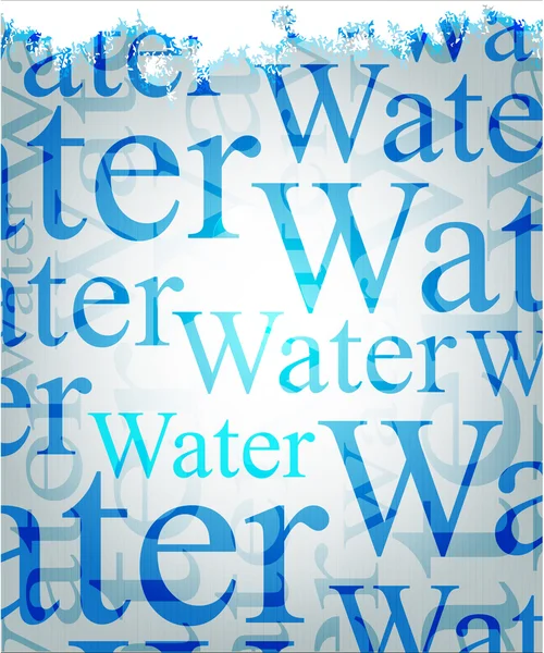 Arrière plan d'eau. illustration . — Image vectorielle