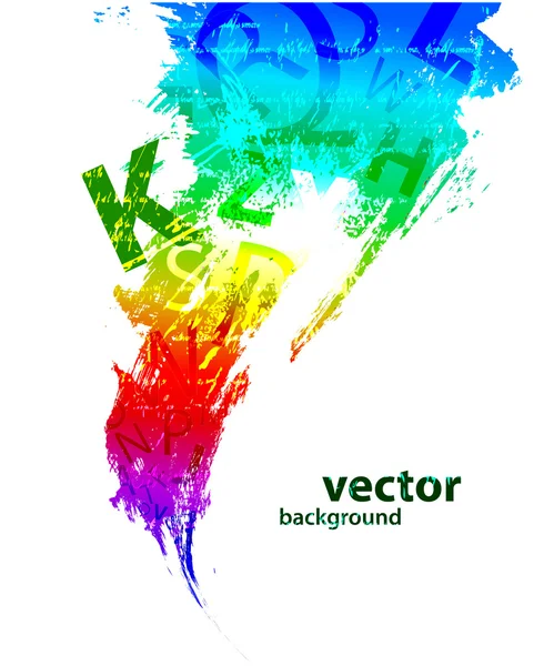 Bokstäver Bakgrundsdesign — Stock vektor