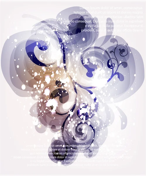 Fleur fond abstrait pour le design . — Image vectorielle