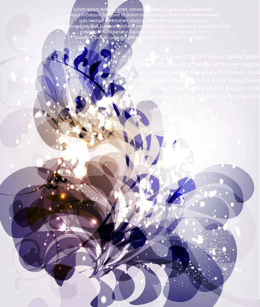 Fondo abstracto de flores para el diseño . — Vector de stock