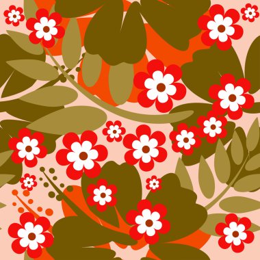 Dikişsiz hibiscus çiçek arka plan