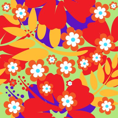 Dikişsiz hibiscus çiçek arka plan