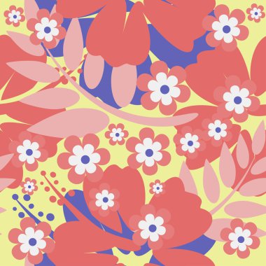 Dikişsiz hibiscus çiçek arka plan