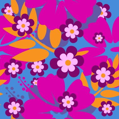 Dikişsiz hibiscus çiçek arka plan