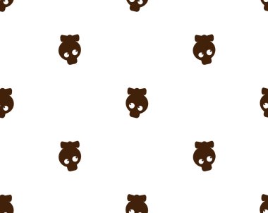 renkli arka plan ile düğme kafatası