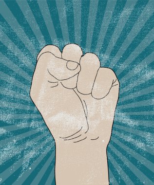 vektör grunge kentsel poster punch ile