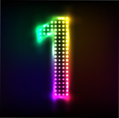 vektör - disco - 1 numaralı ışıklar.