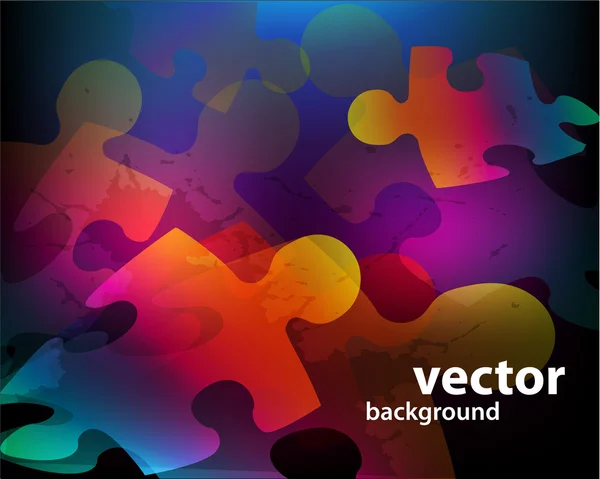 Abstract background made from puzzle pieces — Stock Vector