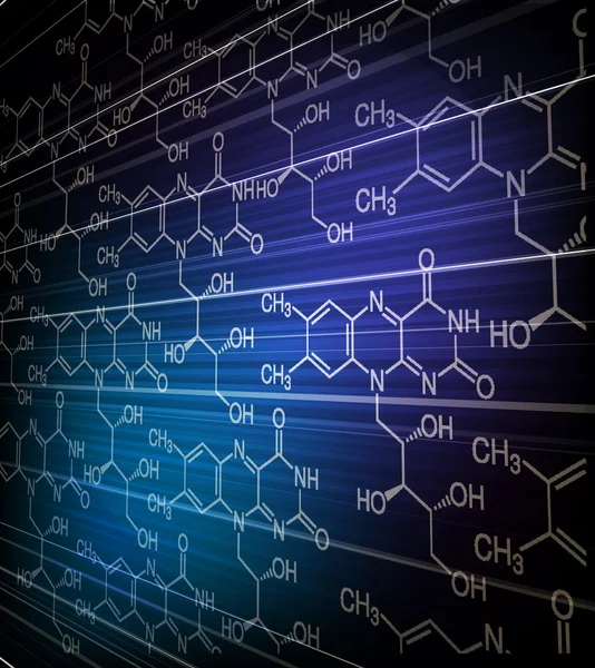 Chemie achtergrond — Stockvector