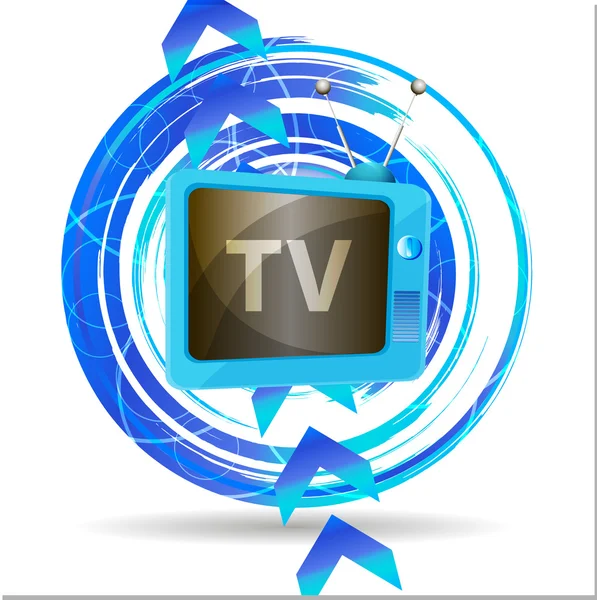 Retro tv háttér — Stock Vector