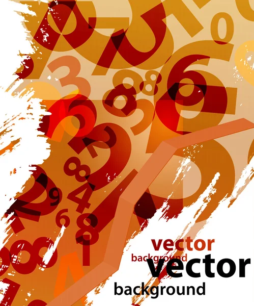 Абстрактний барвистий фон з цифрами — стоковий вектор
