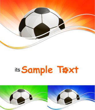 vektör futbol başlık sayfası